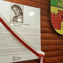 Bożena Markiewicz - patronka hali sportowej w Markach